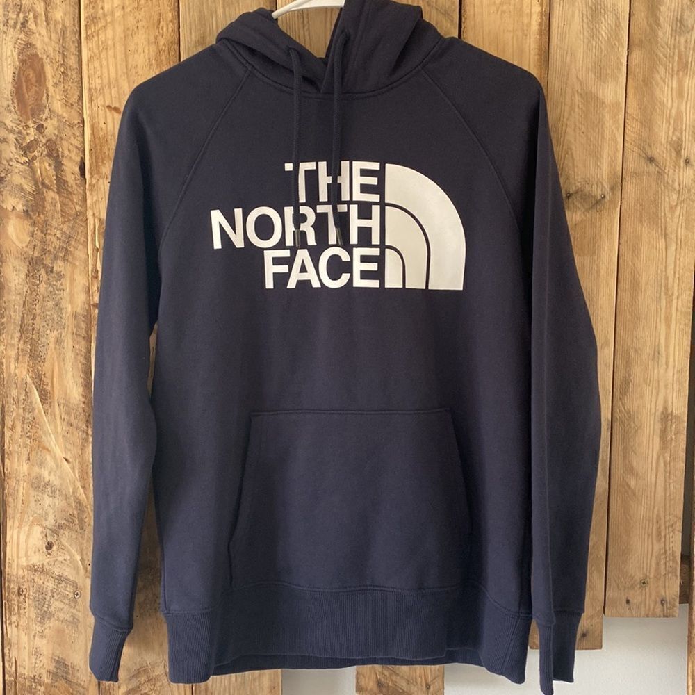 THE NORTH FACE Womens Half Dome Pullover Sweatshirt Hoodie Navy Size Extra Small